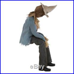 Sitting Scarecrow Halloween Haunted House Prop Scary Spooky Decoration Animated