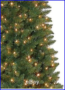 Skinny Christmas Tree Pre Lit Clear Lights Decor Artificial Pencil Tall Narrow