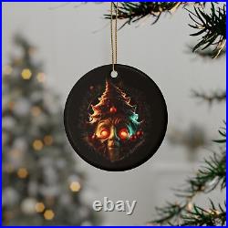 Skull Black Christmas Ceramic Ornaments 5pcs, 10pcs, 20pcs