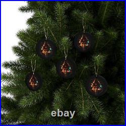 Skull Black Christmas Ceramic Ornaments 5pcs, 10pcs, 20pcs