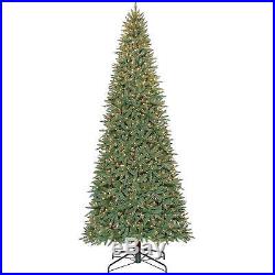 Slim Christmas Tree Artificial 12 Foot Home Accents Big Size Xmas Clear Lights