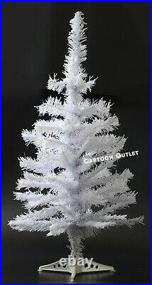 Small Christmas Tree White Artificial 2 Ft Table Top Natural Style Pine Tree