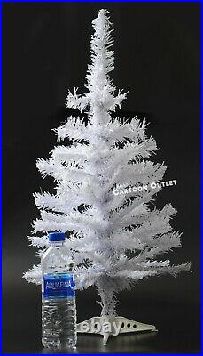 Small Christmas Tree White Artificial 2 Ft Table Top Natural Style Pine Tree