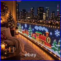 Smart LED Curtain Lights App-Controlled Outdoor Christmas Balcony Decor Smart LED Curtain Lights App-Controlled Outdoor Christmas Balcony Decor