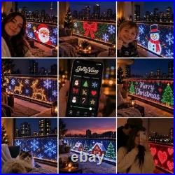 Smart LED Curtain Lights App-Controlled Outdoor Christmas Balcony Decor Smart LED Curtain Lights App-Controlled Outdoor Christmas Balcony Decor