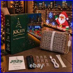 Smart LED Curtain Lights App-Controlled Outdoor Christmas Balcony Decor Smart LED Curtain Lights App-Controlled Outdoor Christmas Balcony Decor