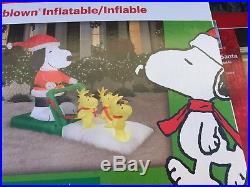 Snoopy peanuts wood stock Christmas Inflatable Lighted Holiday Outdoor New