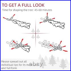 Snow Flocked Artificial Christmas Tree 9', Holiday Decoration, Green