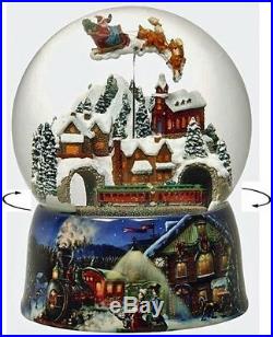 Snow Globes Christmas Express Revolving Musical Snow Globe Train Snowglobe