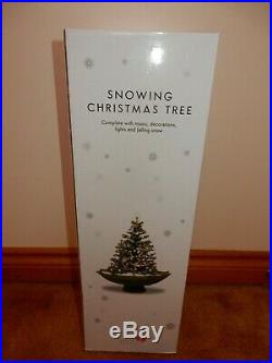 Snowing Decorated Christmas Tree With Lights And Music Brand New Free Usps Ship