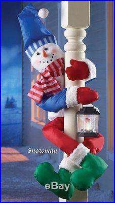 Snowman Decoration Christmas Fence Tree Hugger Holiday Decor Xmas Party Ornament