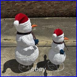 Snowman Family of 4 Set 600 LED Lights Outdoor Christmas Decor 1739950 Frosty