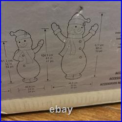 Snowman Family of 4 Set 600 LED Lights Outdoor Christmas Decor 1739950 Frosty