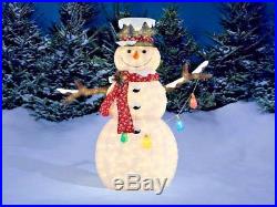 Snowman Indoor Outdoor Christmas Holiday Decorations 6' FT 300 Pre Lit LED PVC