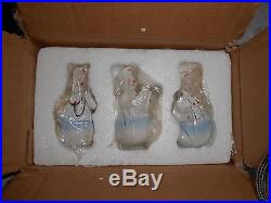 Snowman christmas holiday ornament set of 3 different nurse hospital new gift