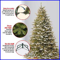 Snowy Sierra Spruce 7.5′ Prelit Artificial Christmas Tree (Used)