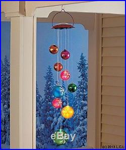 Solar Ornament Mobile IN STOCK Christmas Holiday Outdoor Hanging Yard Decor