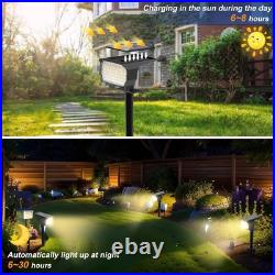 Solar Spot Lights Outdoor Waterproof IP65, 12 Pack 12 Pack, Warm White