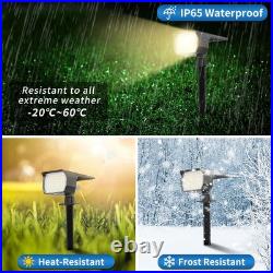 Solar Spot Lights Outdoor Waterproof IP65, 12 Pack 12 Pack, Warm White