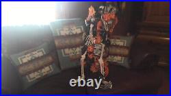 Sold Out. Grandin Road Skeleton Door Swag Halloween Large Wreath 52 L X 16w