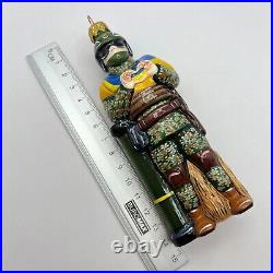 Soldier Figurine New Of Glass Handmade Christmas Tree Decor Ornaments Ukraine