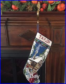 Solid Brass Christmas Tree Stocking HangerHook, Set Of 4 RARE Vintage Christmas
