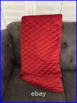 Southern Living Diamond Quilted Tree Skirt Red Luxury Velvet Feel 60 Round NWT Southern Living Diamond Quilted Tree Skirt Red Luxury Velvet Feel 60 Round NWT