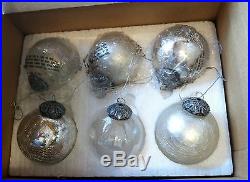 Southern Living at Home Brilliant Glass Ornaments 40936 Retired Set of Six (6)