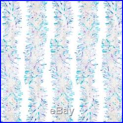 Sparkling Iridescent Holographic Christmas Tree Tinsel White / Blue / Pink