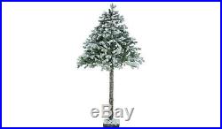 Special Half Christmas Tree Home 6ft Snowy Cat Friendly White and Green