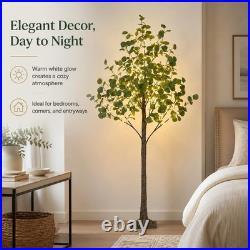 Spirit Star Christmas Center Lighted Eucalyptus Tree 6Ft 270 Led Artificial