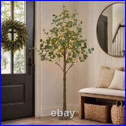 Spirit Star Christmas Center Lighted Eucalyptus Tree 6Ft 270 Led Artificial