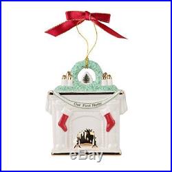 Spode Our First Home Fireplace 2016 Christmas Tree Ornament, New