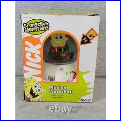 SpongeBob SquarePants Musical Waterball Jingle Bells Enesco 2004 Snow Globe