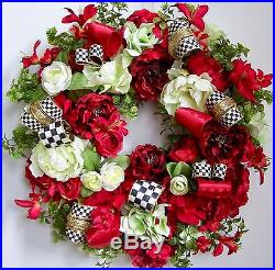 Spring Wreath, Easter Wreath, Summer Wreath, Peony Wreath, Door Wreath