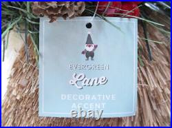 St. Nicholas Square Green Therapy Oversized 18 H Sisal Bear Cub Decor Winter