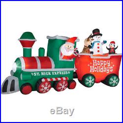 St Nick Express Holiday Train 15.5' Santa Gemmy Airblown Inflatable Christmas