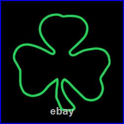 St. Patrick’s Day Decorations LED NEON Shamrock Rope Light 24 Outdoor