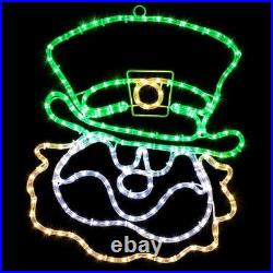 St. Patrick’s Day Decorations LED Rope Light Leprechaun Outdoor Wireframe 23