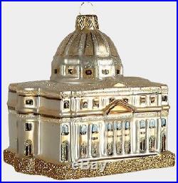 St Saint Peters Basilica Cathedral Polish Glass Christmas Ornament Vatican City