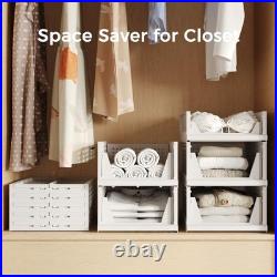 Stackable Plastic Storage Closet Organizers and Storage Bins Drawer 5 Pack 5 L Stackable Plastic Storage Closet Organizers and Storage Bins Drawer 5 Pack 5 L