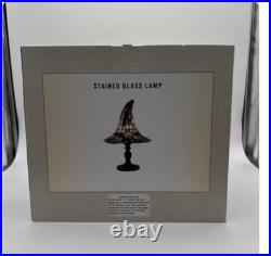 Stained Glass Witch Hat Lamp Viral Halloween Decor