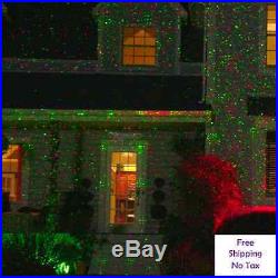 Star Night 3D Holographic Laser Christmas Outdoor Decor Red/Green Dancing Lights