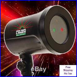 Star Night 3D Holographic Laser Christmas Outdoor Decor Red/Green Dancing Lights
