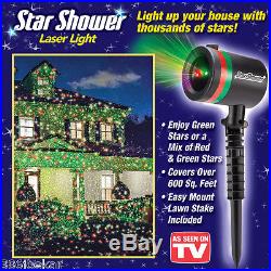 Star Shower Laser Outdoor Christmas Lights LOT OF 2 Projector Holiday Decoration
