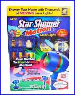 Star Shower Motion Laser Light Projector- Red/Green Christmas Light