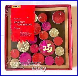 Starbucks 2014 Christmas Advent Calendar Magnetic Board Tin Containers Brand New