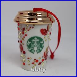 Starbucks Swarovski Limited Ceramic Crystal Ornament Coffee Cup 2013 Mermaid