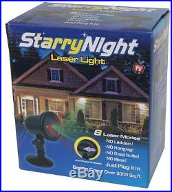 Starry Night Laser Christmas Red/Green Light Shower Star With 8 Modes as on TV