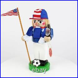 Steinbach US Soccer Fan Chubby Nutcracker, 10.25